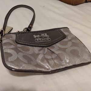 Coach Silver Wristlet